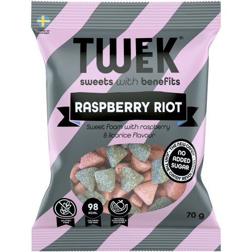 Godispåse Skum Hallon Lakrits 70g Tweek
