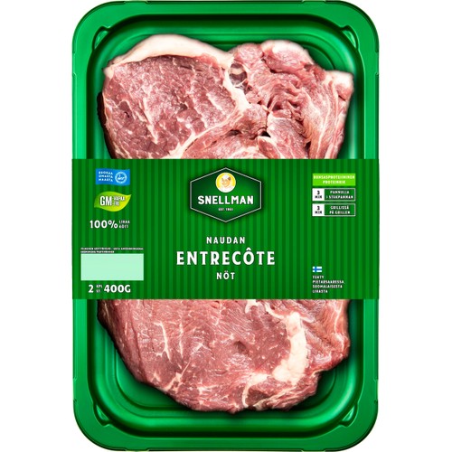 Nöt Entrecote 2st 400g Snellman