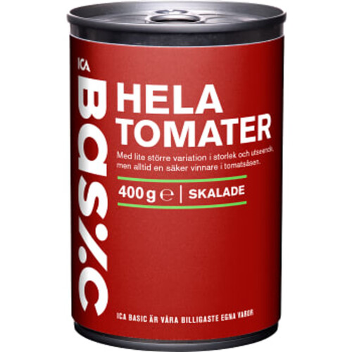 Hela skalade tomater 400g ICA Basic