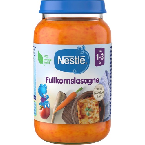 Barnmat Fullkornslasagne 1år 220g Nestle
