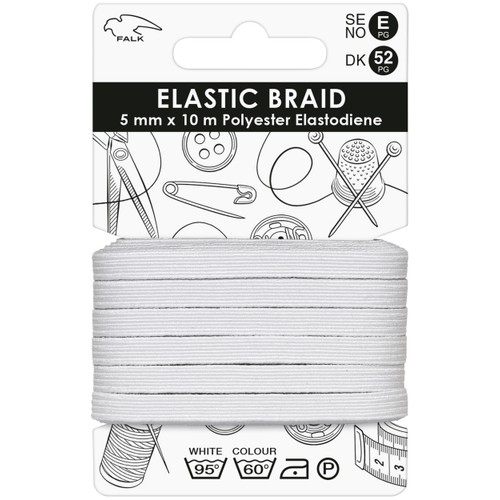 Resårband Vit 10m Falk