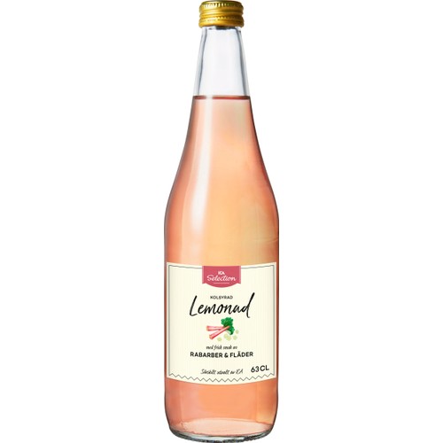 Lemonad Rabarber & fläder 63cl ICA Selection