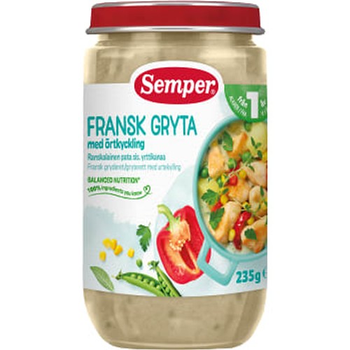 Fransk gryta med örtkyckling 1år 235g Semper