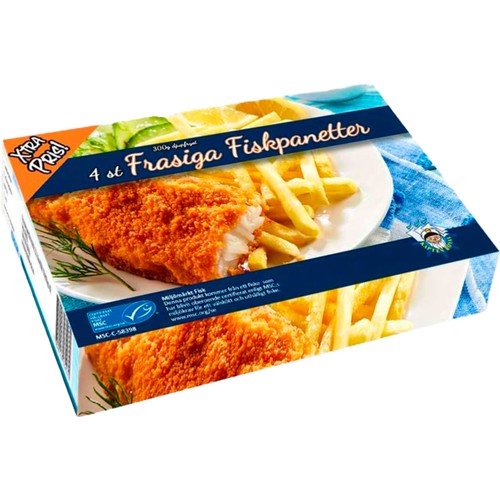 Fiskpanetter Frasiga Fryst 300g Royal Foods