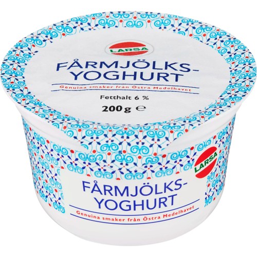 Fårmjölksyoghurt 6% 200g Larsa Foods