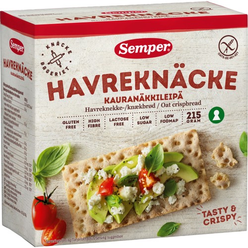 Havreknäcke Glutenfri 215g Semper