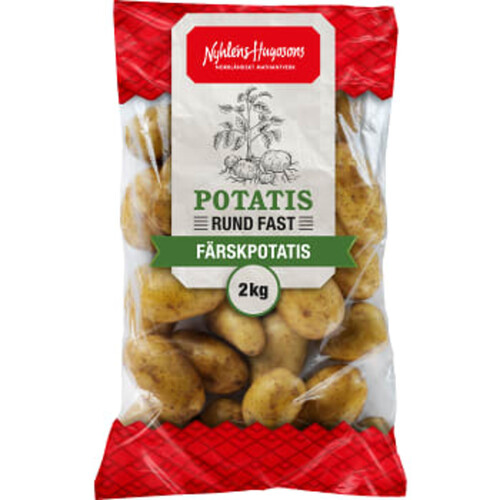 Potatis Rund Fast Färsk 2kg Nyhléns Hugosons