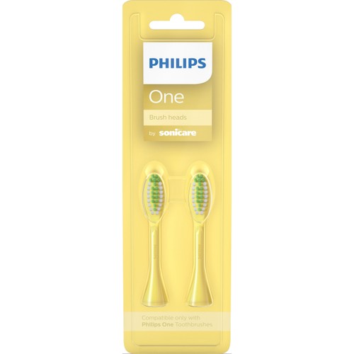 Tandborstrefill One gul 2p Philips
