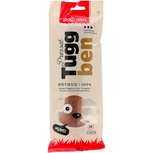 Pressat Tuggben för hund Medium 190g Dogman