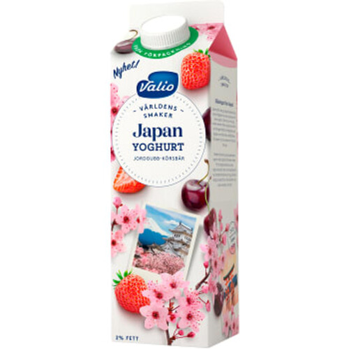 Fruktyoghurt Världens Smaker Japan 2% 1000g Valio