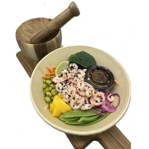 Pokebowl med räkor