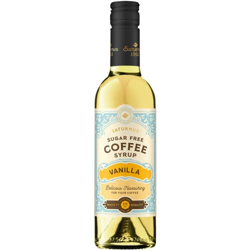 Coffee Syrup Sugar Free Vanilla 3,75cl Saturnus 1893