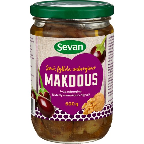 Makdous Små fyllda Auberginer 600g Sevan