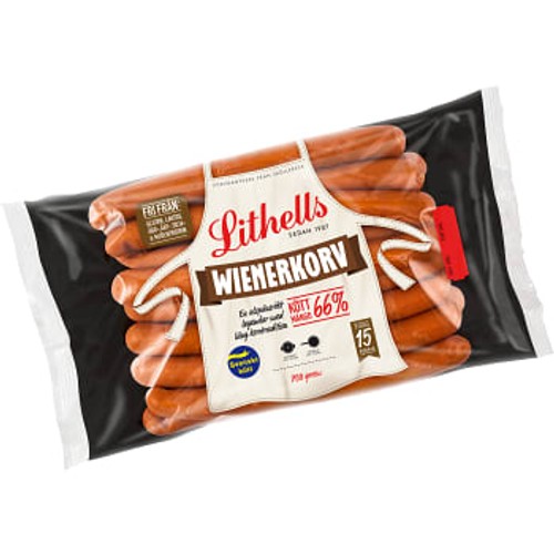 Wienerkorv 66% Köttmängd 750g Lithells