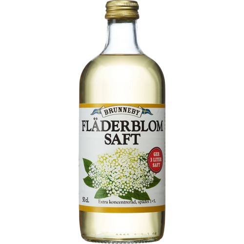 Saft Fläderblom 500ml Brunneby