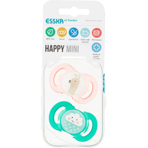 Napp Happy Mini Silikon 2-p Esska
