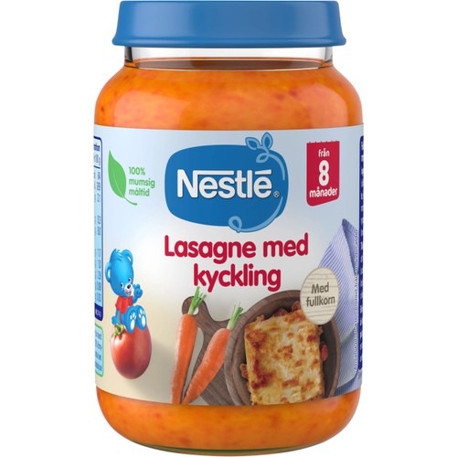 Barnmat Lasagne med kyckling 8m 190g Nestle