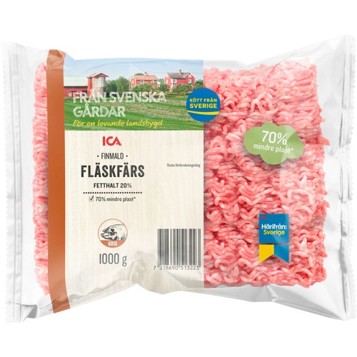 Fläskfärs Färsk 20% 1kg ICA