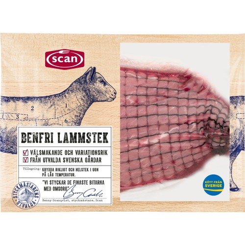 Lammstek Färsk benfri ca 765g Scan