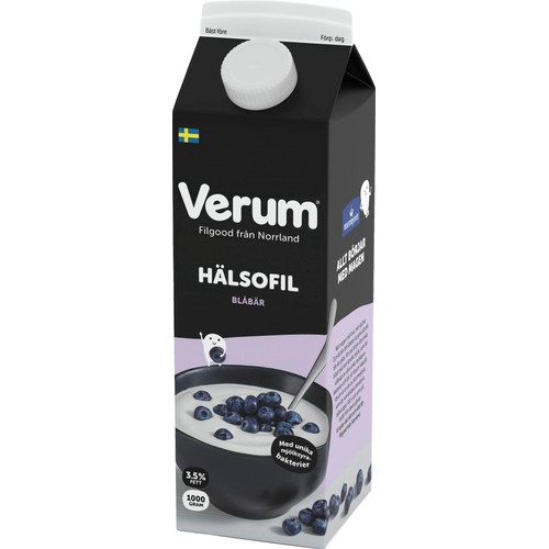 Hälsofil 3,5% Blåbär 1000g Verum
