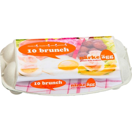 Ägg L/XL 10-pack Brunch Frigående Närke ägg