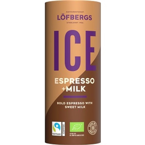 Iskaffe Ice Espresso & mjölk Ekologisk 230ml Löfbergs