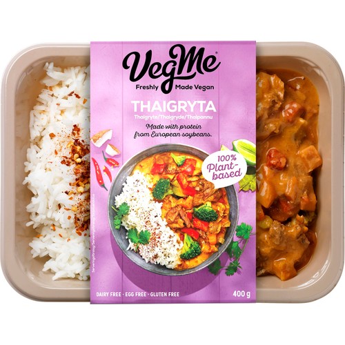 Färdigmat Thaigryta Röd curry Vegetarisk 400g Vegme