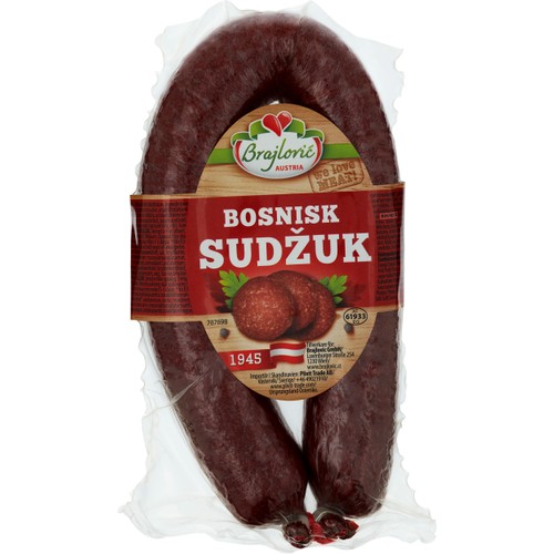 Sudzuk Bosnisk Kallrökt Oxkorv 400g Brajlovic