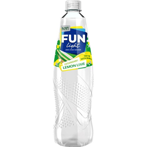 Lightdryck Legendary Lemon Lime Sockerfri 1l Fun Light