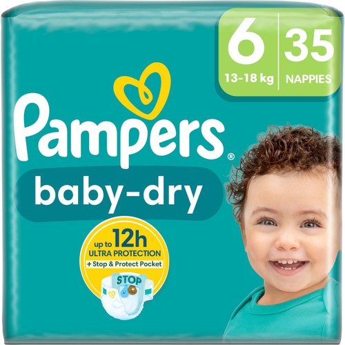Blöjor Baby Dry 6 15+kg 35-p Pampers