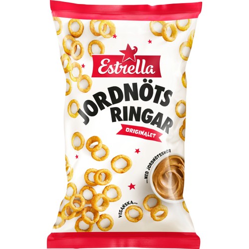Jordnötsringar 175g Estrella