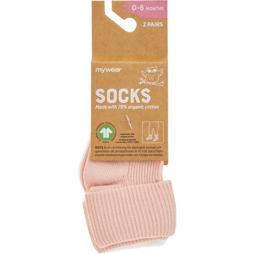 Babysocka London 2p Rosa 0-6m ICA I love eco