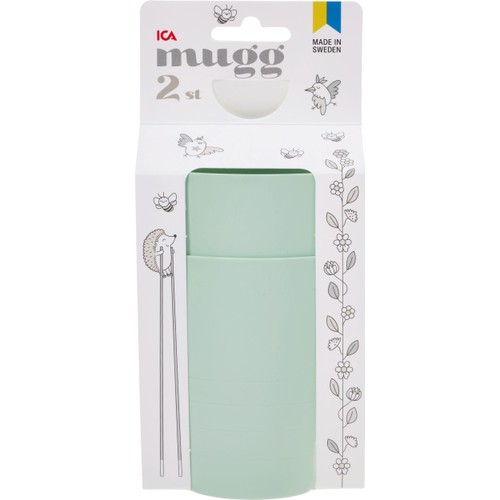 Mugg 25cl 2-p sorterade färger ICA