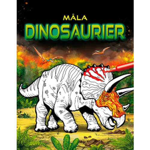 Måla dinosaurier