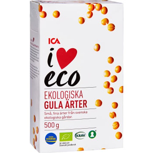 Gula ärter 500g KRAV ICA I love eco
