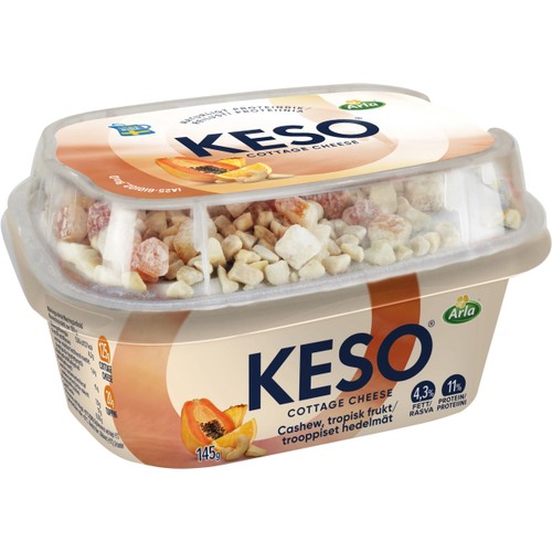 Mellanmål Cashewnötter Tropisk frukt 145g KESO®