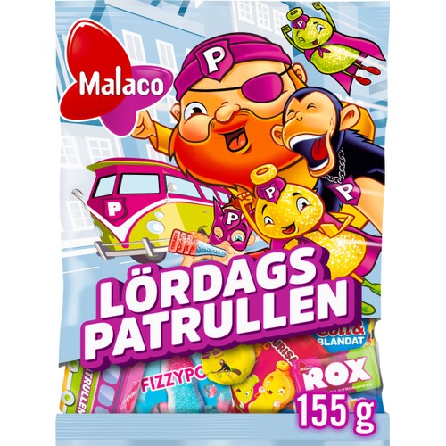 Godis Lördagspatrullen 155g Malaco