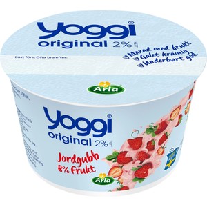 Yoghurt Original Jordgubb 2% 200g Yoggi