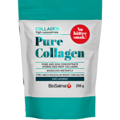 Kosttillskott Pure Collagen 97% Protein 250g BioSalma
