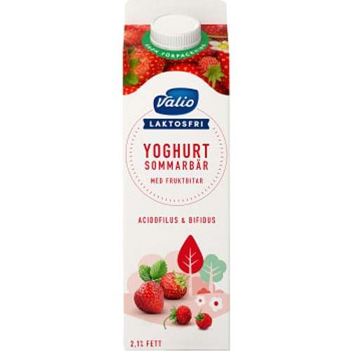 Fruktyoghurt Sommarbär Laktosfri 2,1% 1l Valio Eila