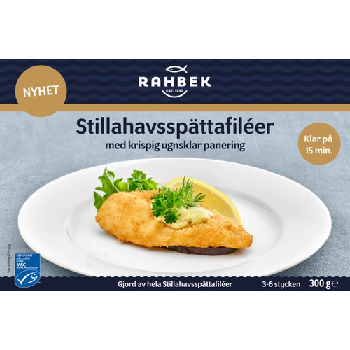Stillahavsspättafiléer panerade 300g RAHBEK