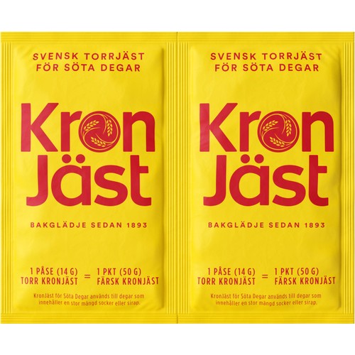 Torrjäst Söta degar 14g 2st Kronjäst
