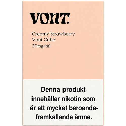 E-cigarett Engångs Strawberry 20 mg/ml 2ml Vont Cube