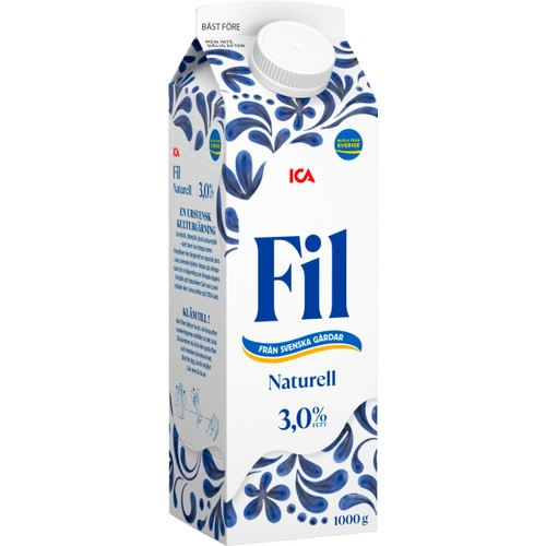 Fil Naturell 3% 1000g ICA