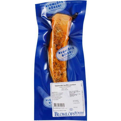 Varmrökt laxfilé ca 450g Blomlöfs Rökeri