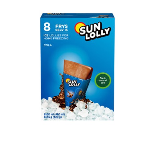 Isglass Cola Ej fryst 8-p 480ml Sun Lolly