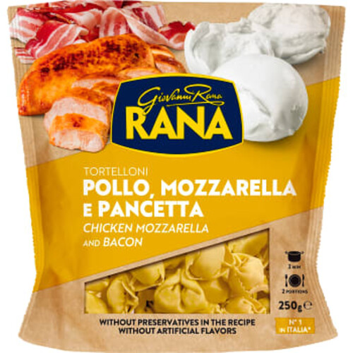 Tortelloni Kyckling Mozzarella & Pancetta Färsk 250g Rana