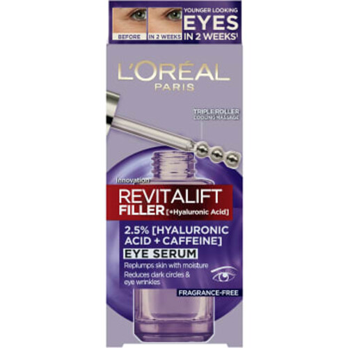 Filler Eye Serum 2.5% (Hyaluronic Acid + caffeine) 20ml Loreal