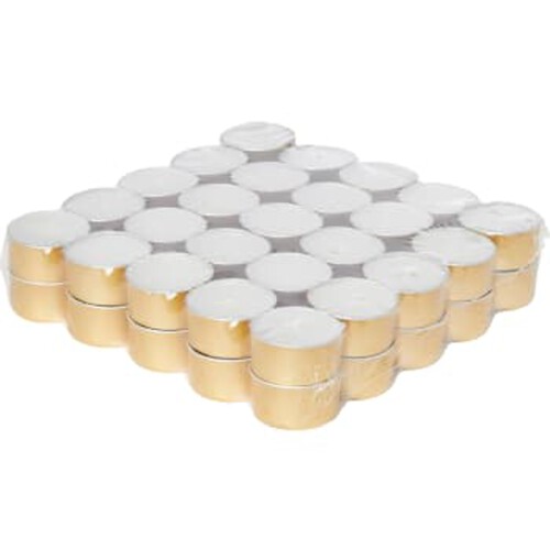 Tealight 6h 50pcs gold