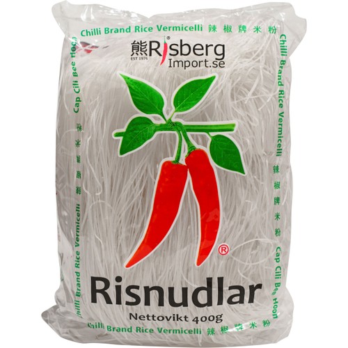 Risnudlar tunna 1mm 400g Risberg